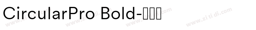 CircularPro Bold字体转换